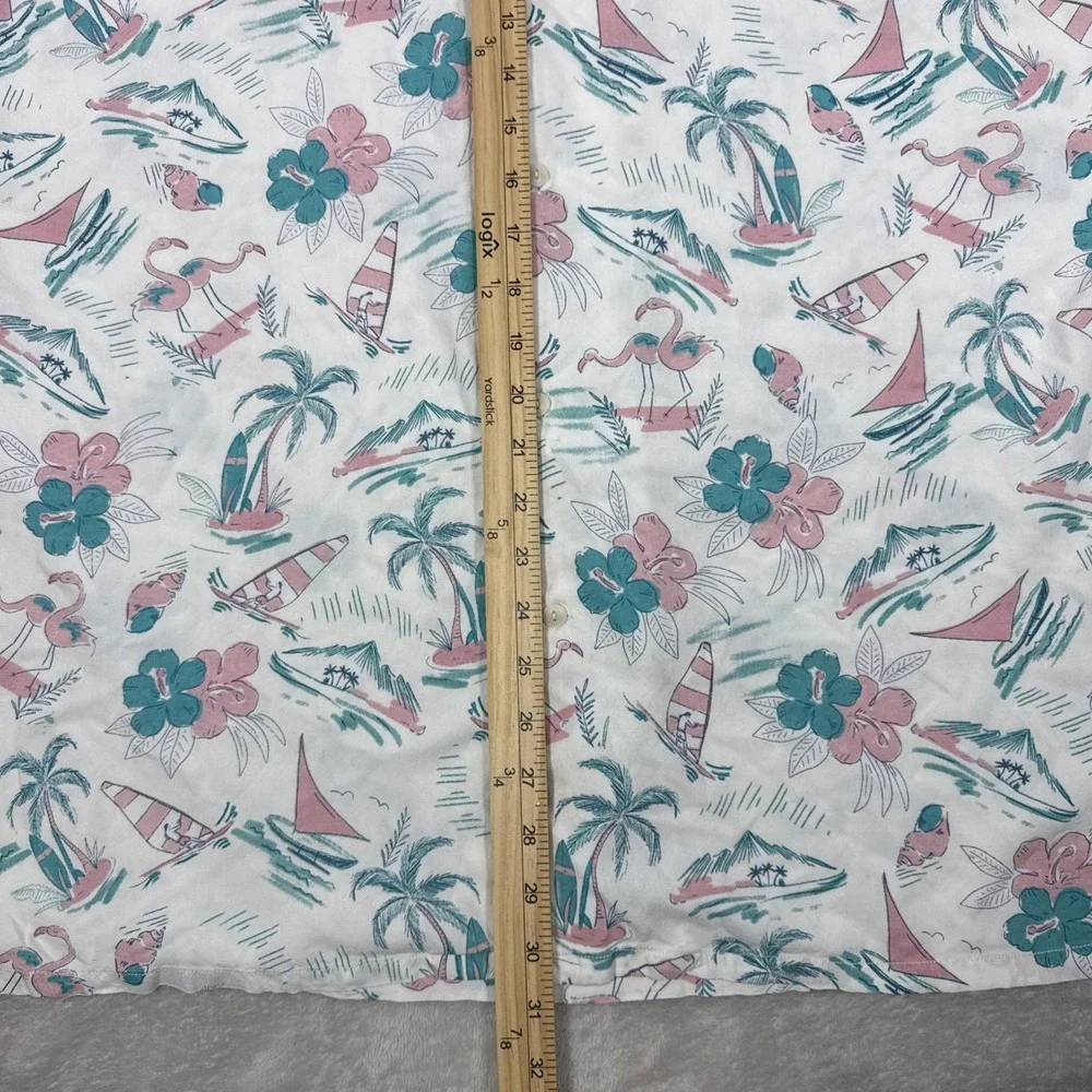Chubbies Shirt Mens XXL Hawaiian Floral Tropical Short Sleeve Button Up Rayon